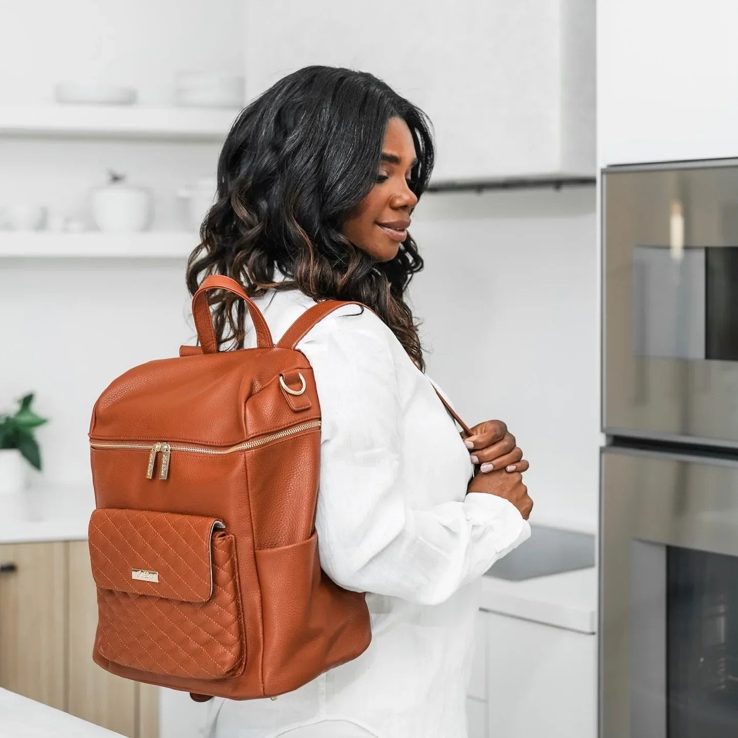 Signature Diaper Bag Caramel - Norani Baby