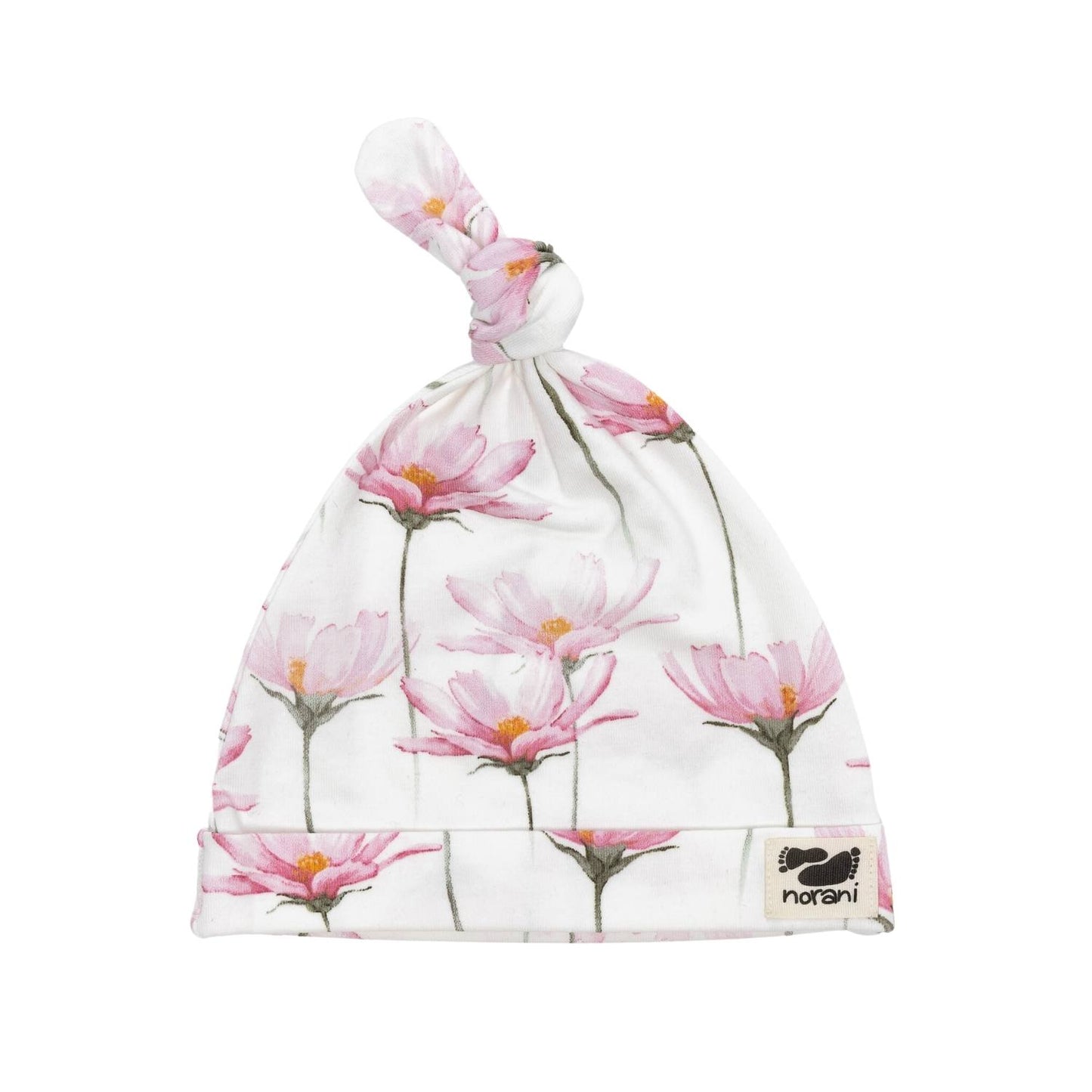 Norani Baby Baby Beanie - Pink petals