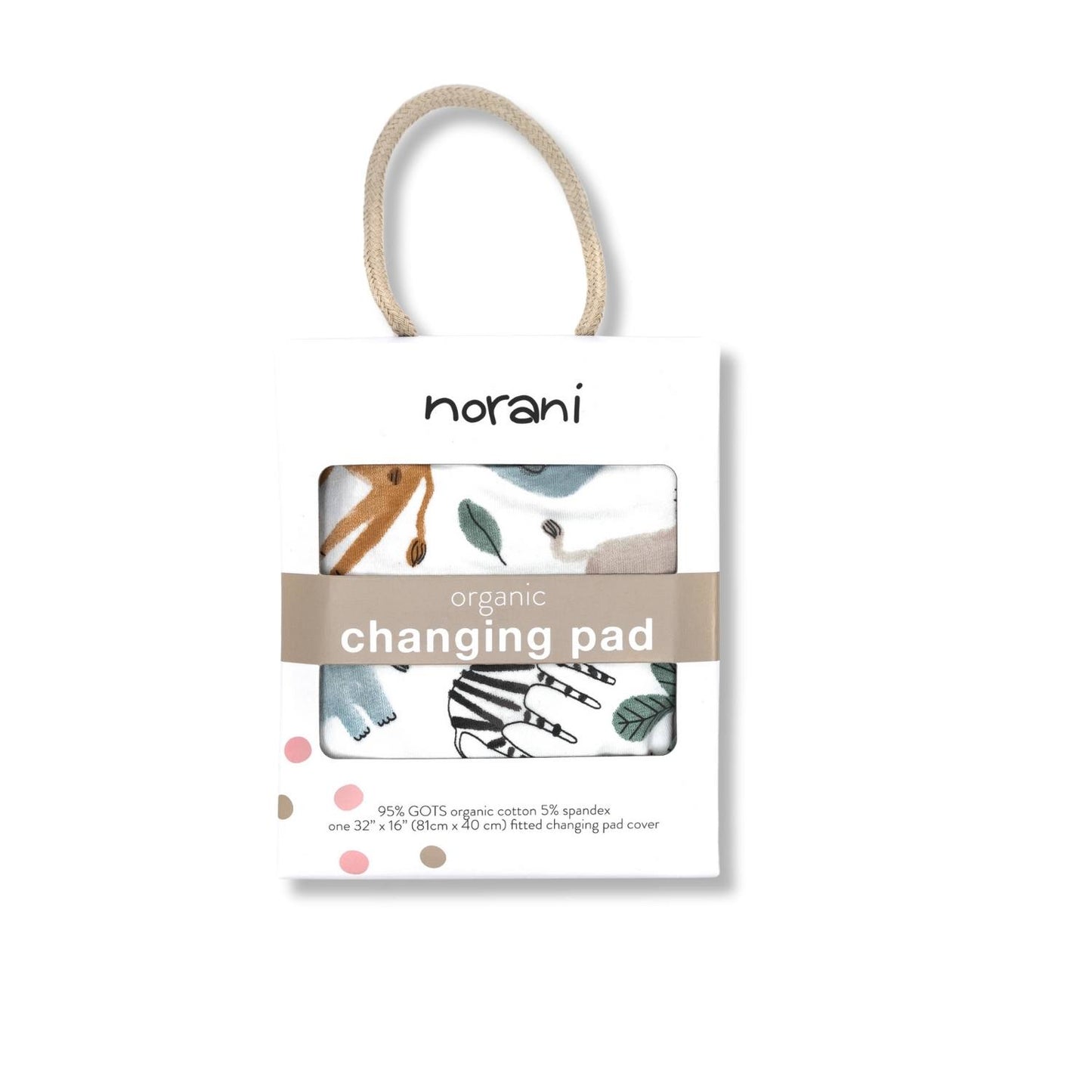 Organic Changing Pad Cover - Safari - Norani Baby