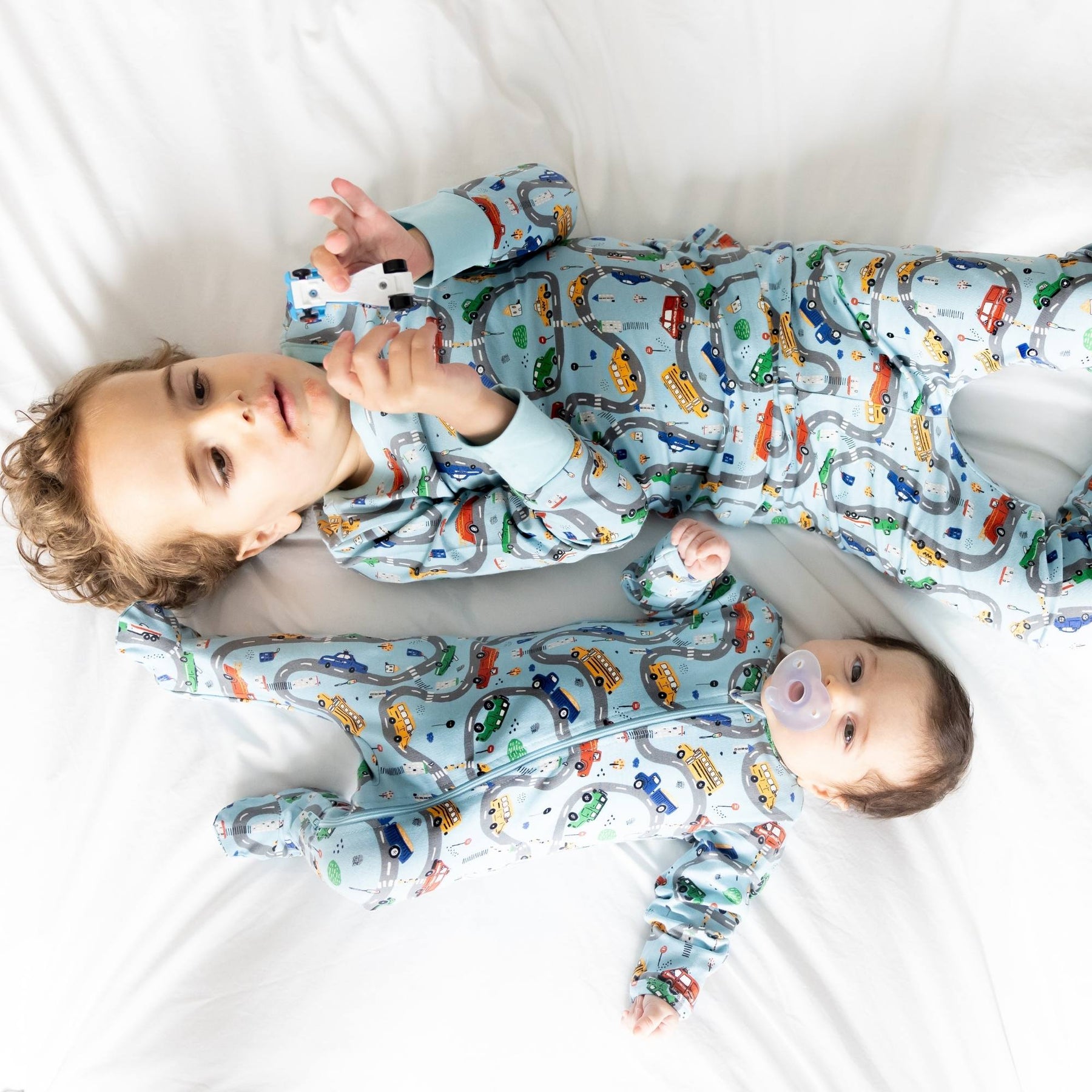 Norani Baby Pajamas in Car print