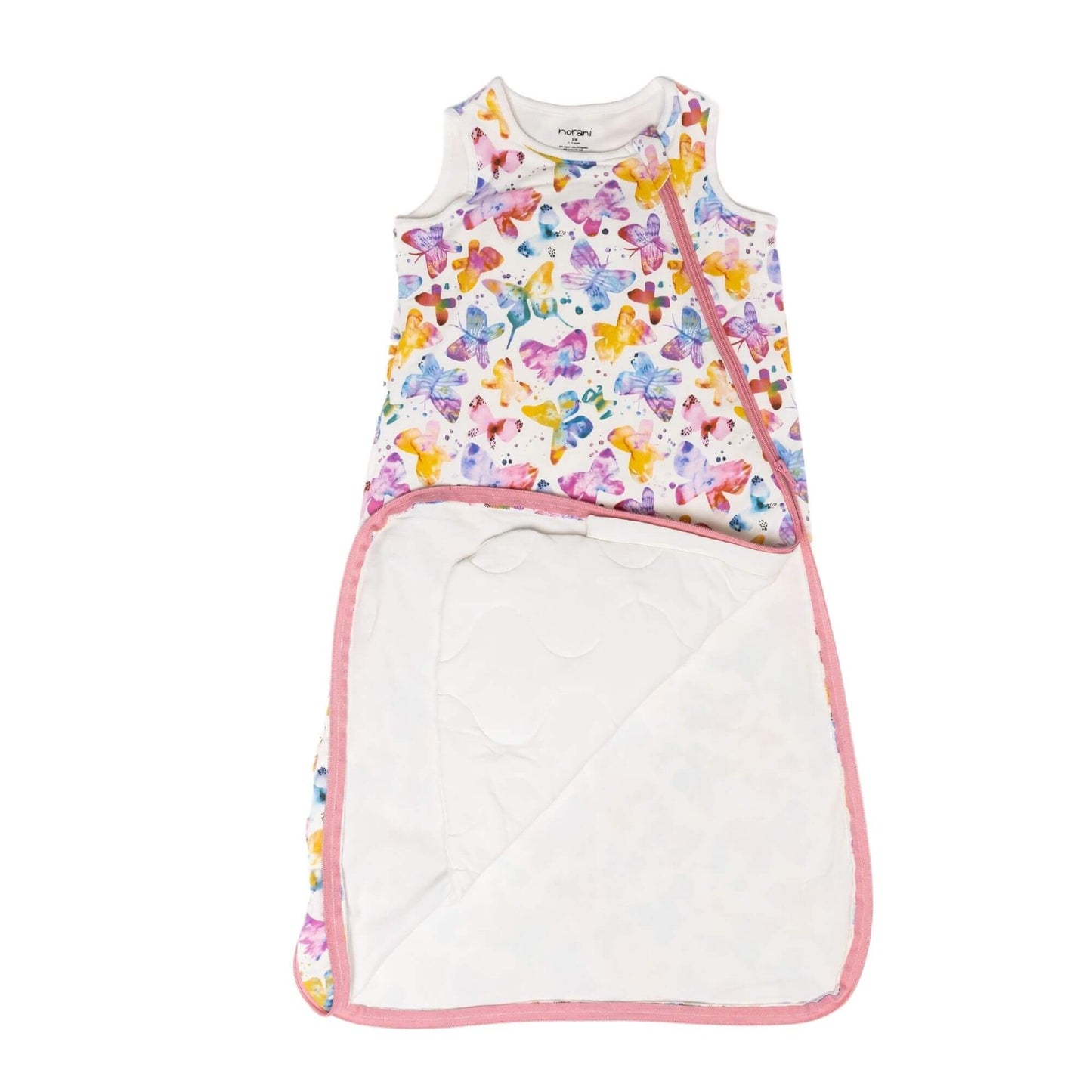 Baby Wearing Norani Baby One & Done Sleep Sack in Butterfly Print