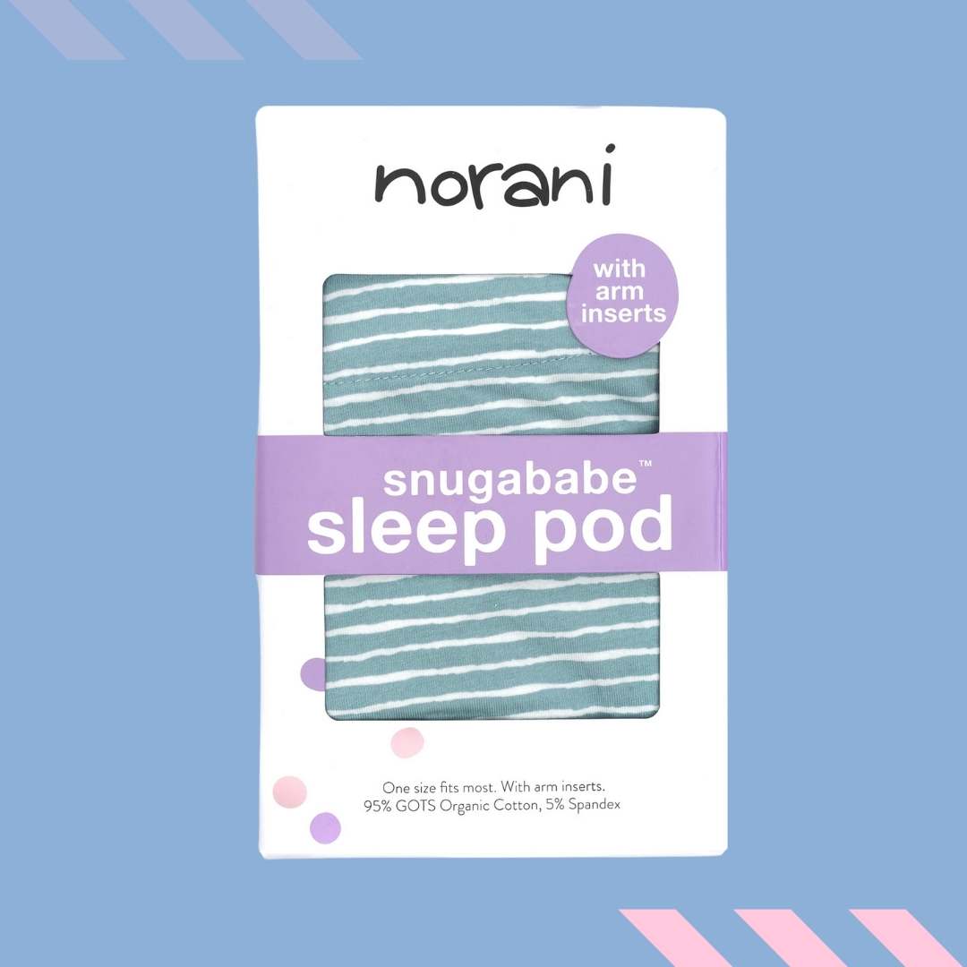 Snugababe Swaddle™ Sleep Pod - Green Stripes - Norani Baby