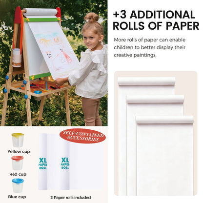 Tiny Land® 3 - in - 1 Art Easel & Paper Roll Set - Norani Baby
