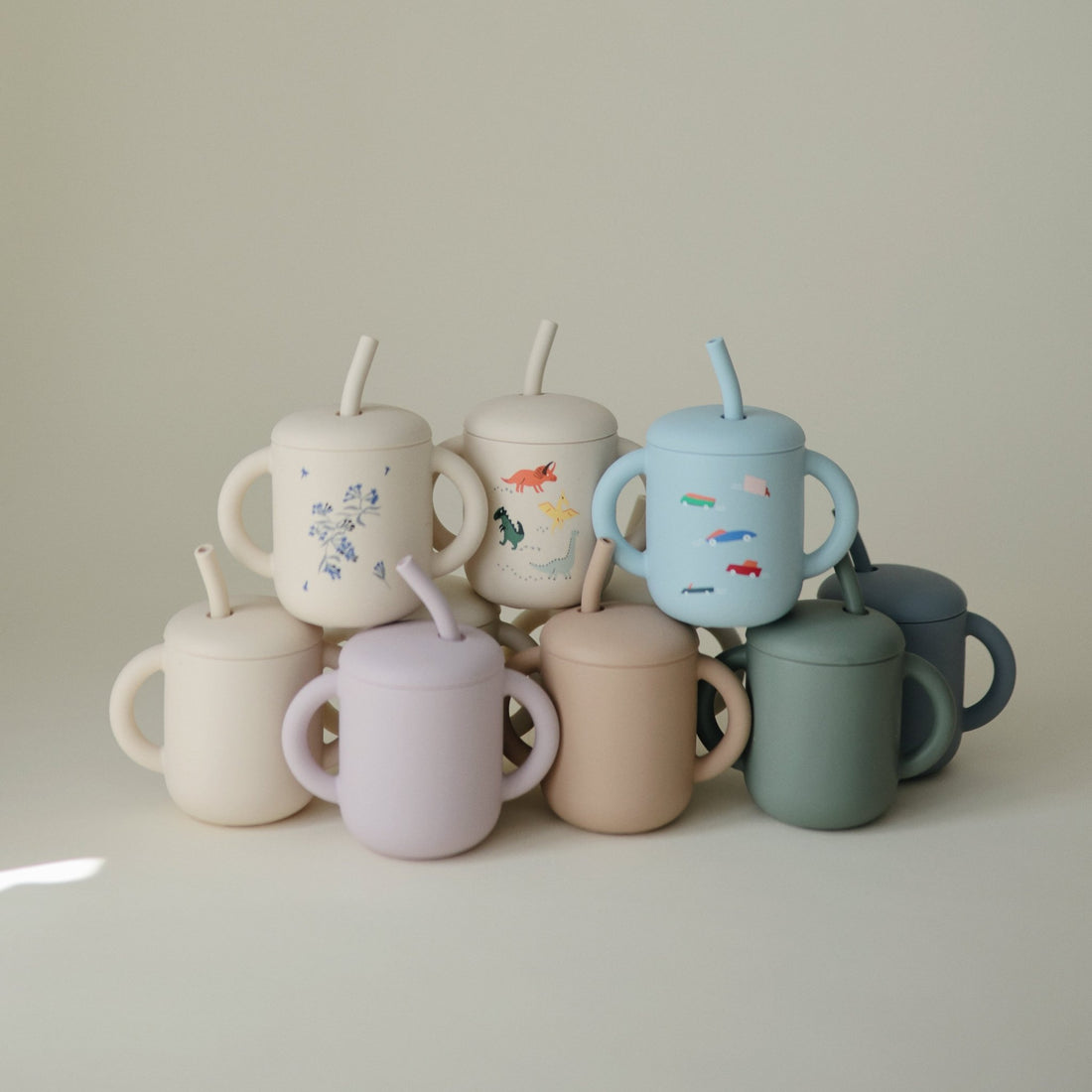 Silicone Training Cup + Straw - Norani Baby