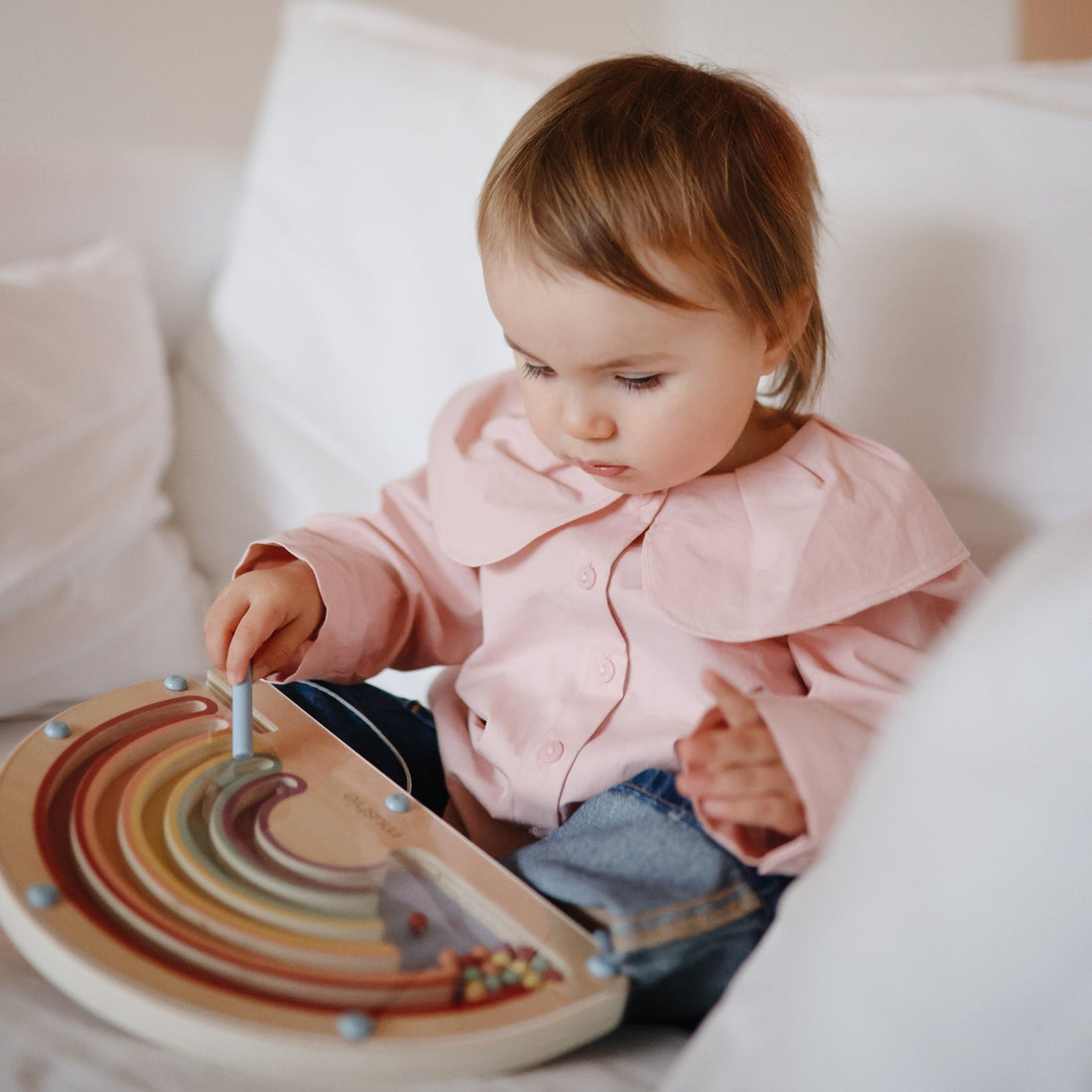 Wooden Magnetic Rainbow Maze - Norani Baby