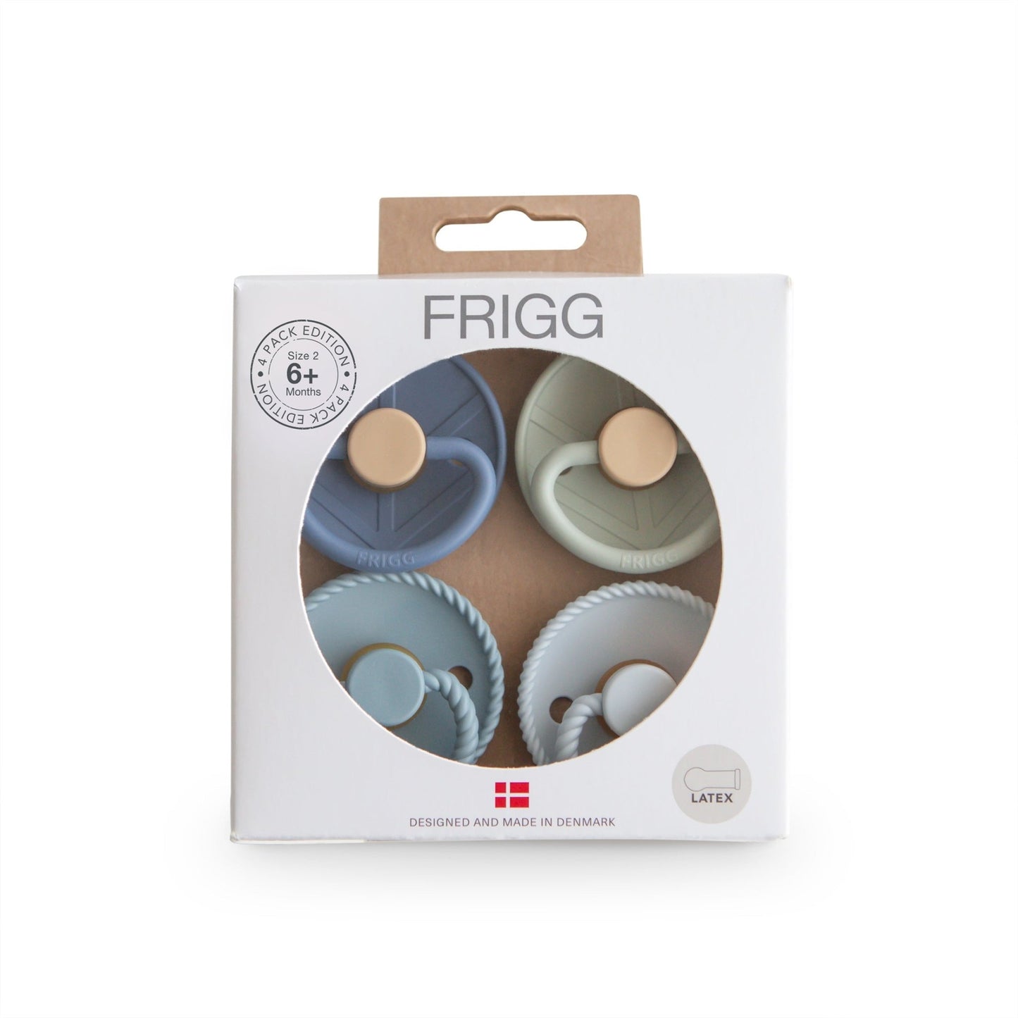 FRIGG Natural Rubber Pacifier 4 - Pack - Norani Baby