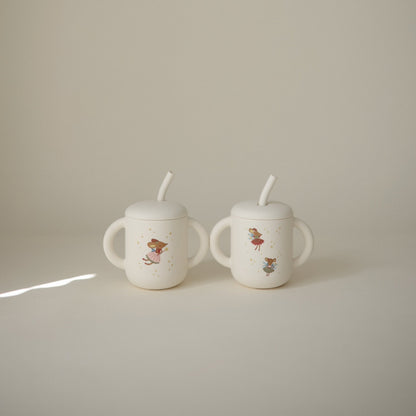 Silicone Training Cup + Straw - Norani Baby