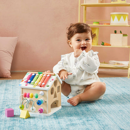 Tiny Land® Cottage Activity Cube - Rainbow - Norani Baby