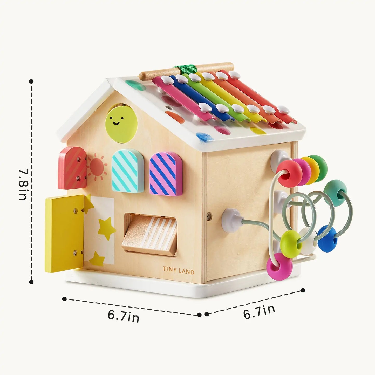 Tiny Land® Cottage Activity Cube - Rainbow - Norani Baby