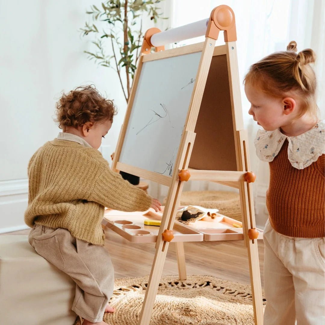 Tiny Land® Caramel Magnitales Easel for Kids - Norani Baby