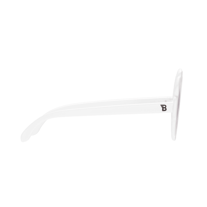White Daisy Flower I Polarized Yellow Mirrored Lenses - Norani Baby