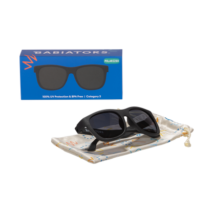 Jet Black Navigator | Polarized Smoke Lenses