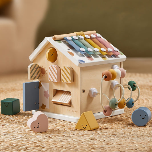 Tiny Land® Cottage Activity Cube - Morandi - Norani Baby