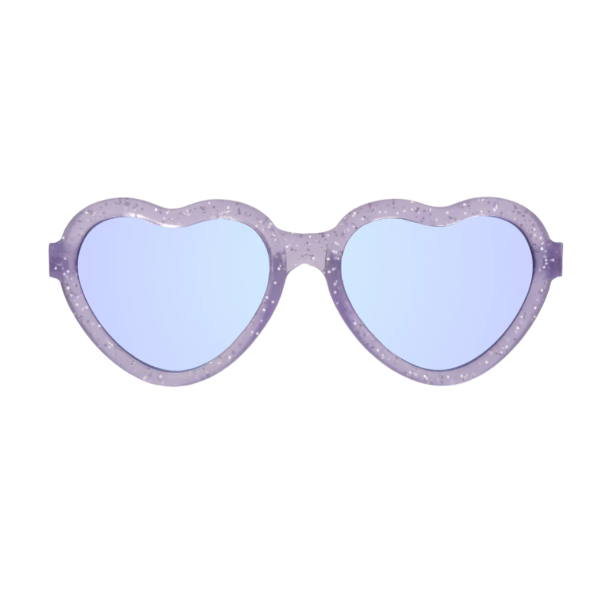 Lavender Shimmer Heart | Purple Mirrored Lenses