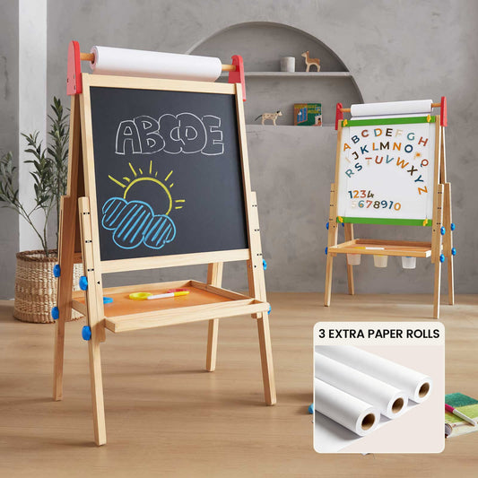 Tiny Land® 3 - in - 1 Art Easel & Paper Roll Set - Norani Baby