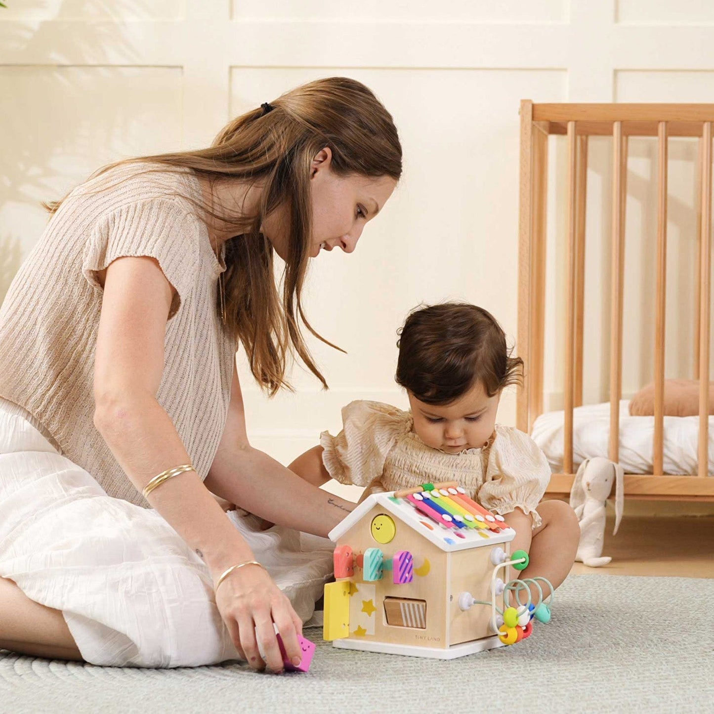 Tiny Land® Cottage Activity Cube - Rainbow - Norani Baby