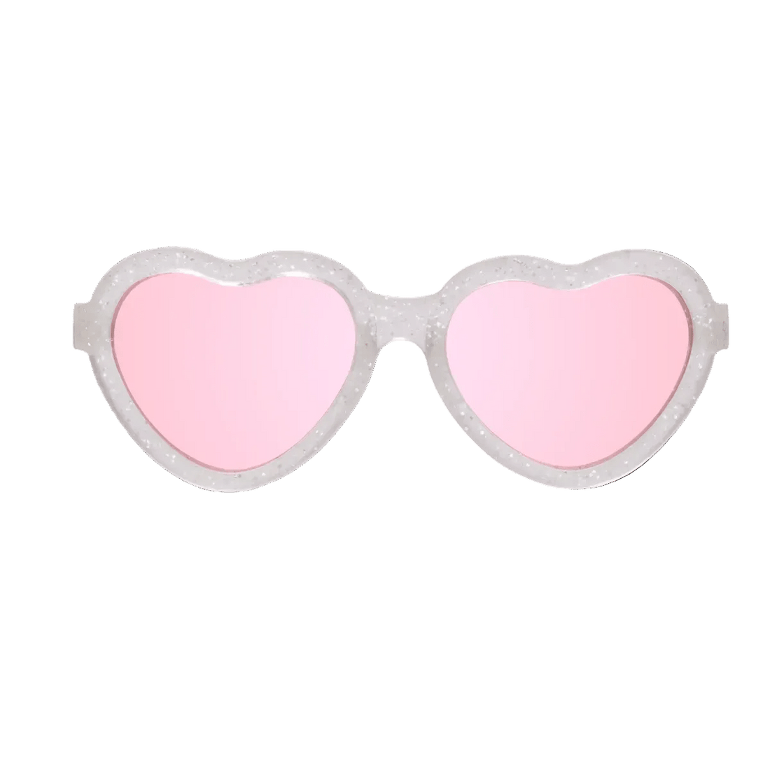 Silver Shimmer Heart | Pink Mirrored Lenses - Norani Baby