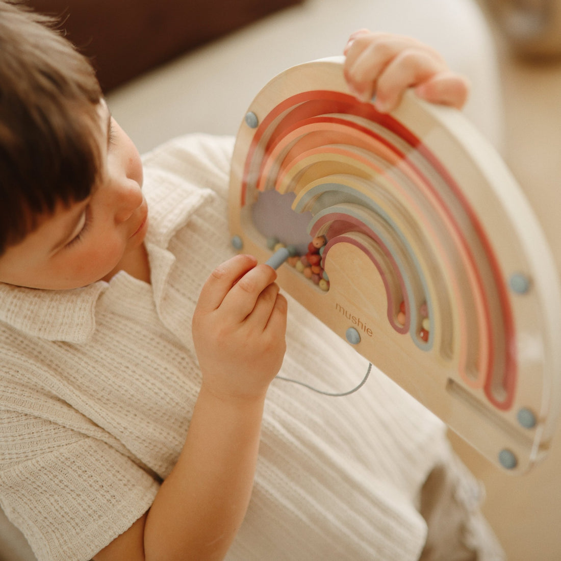 Wooden Magnetic Rainbow Maze - Norani Baby