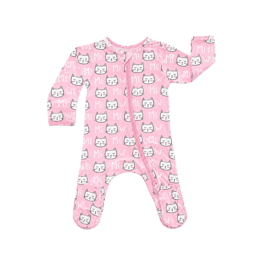 Modal Footie - Kitty Cats - Norani Baby