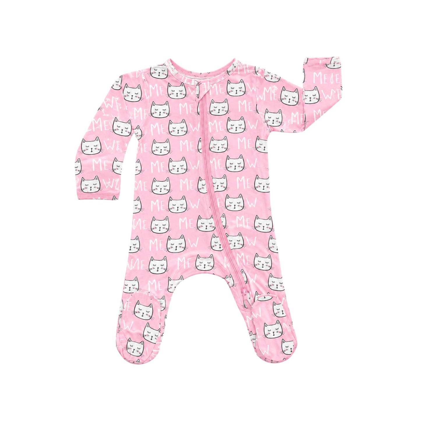 Modal Footie - Kitty Cats - Norani Baby