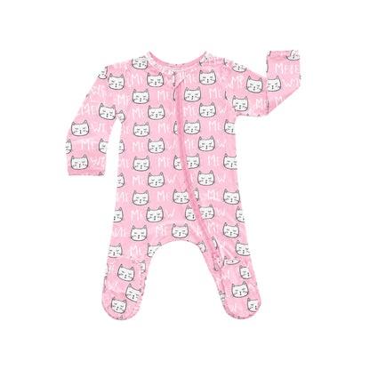 Modal Footie - Kitty Cats - Norani Baby