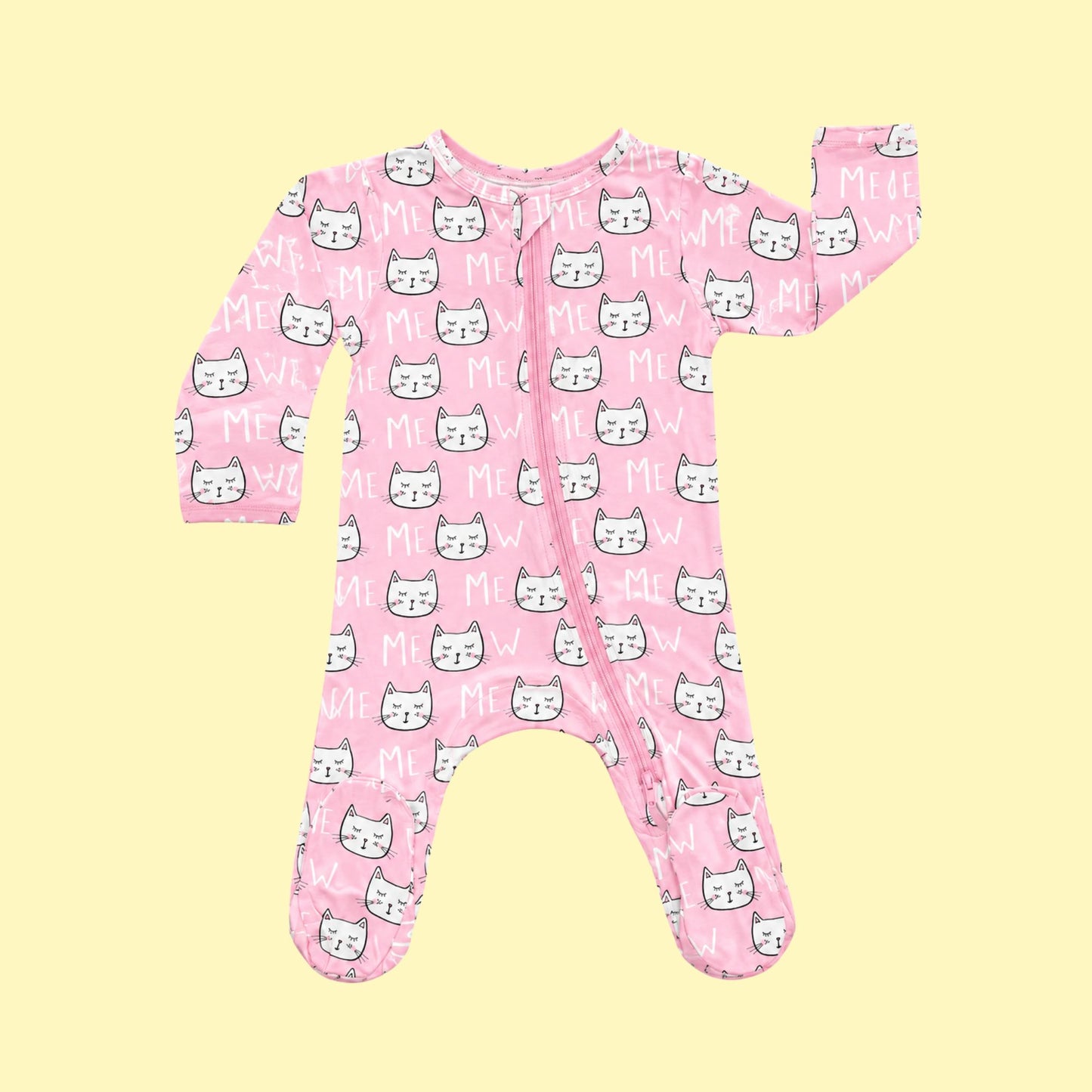 Modal Footie - Kitty Cats - Norani Baby