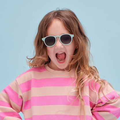 Baby Blue Keyhole I Amber Lenses