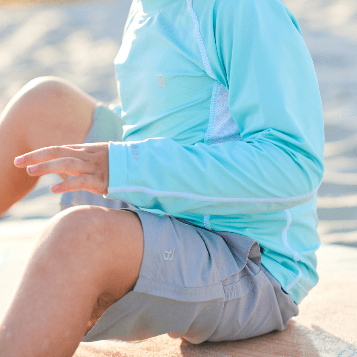 UPF 50+ Performance Short | Castaway Gray - Norani Baby