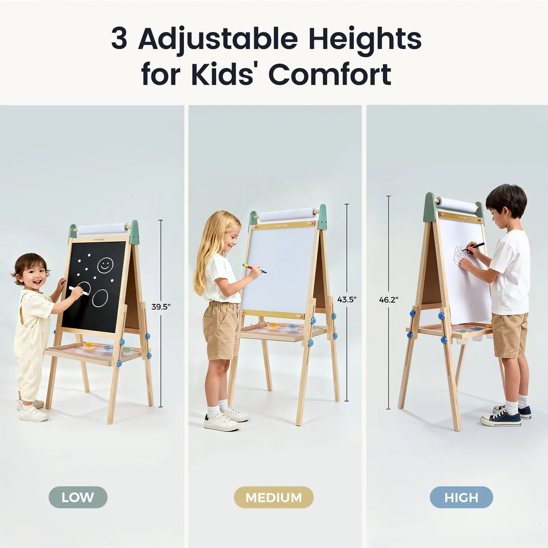 Tiny Land® 3 - in - 1 Art Easel for Kids - Norani Baby