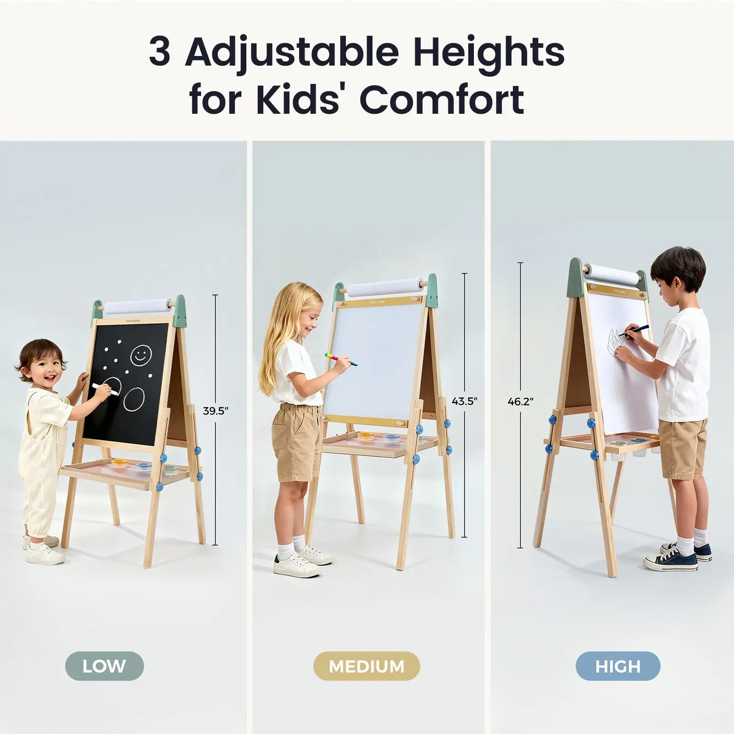 Tiny Land® 3 - in - 1 Art Easel for Kids - Norani Baby