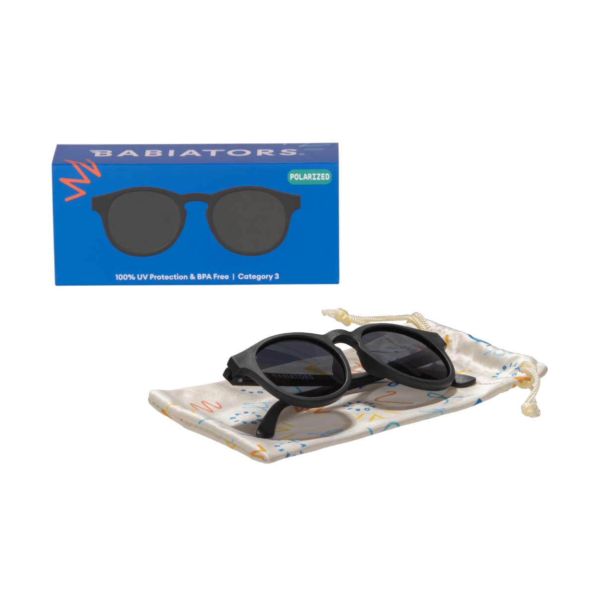 Jet Black Keyhole | Polarized Smoke Lenses