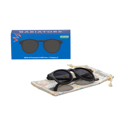 Jet Black Keyhole | Polarized Smoke Lenses