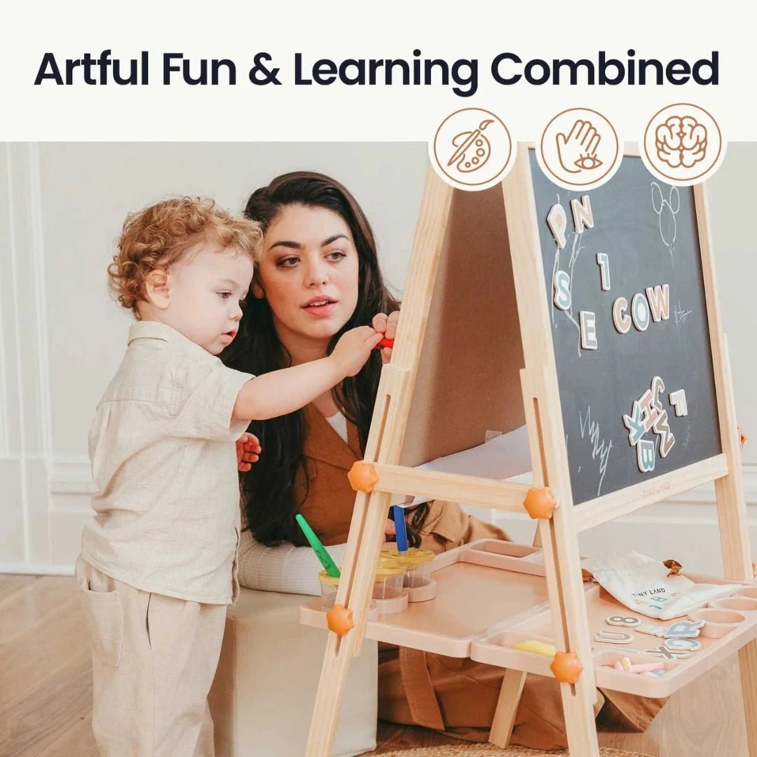 Tiny Land® Caramel Magnitales Easel for Kids - Norani Baby