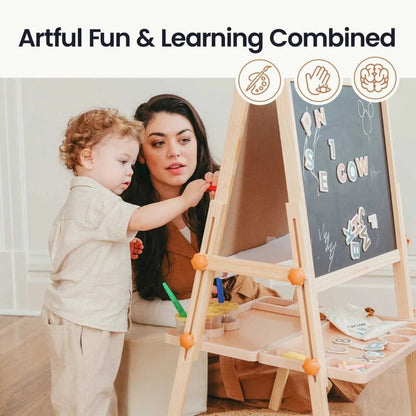 Tiny Land® Caramel Magnitales Easel for Kids - Norani Baby