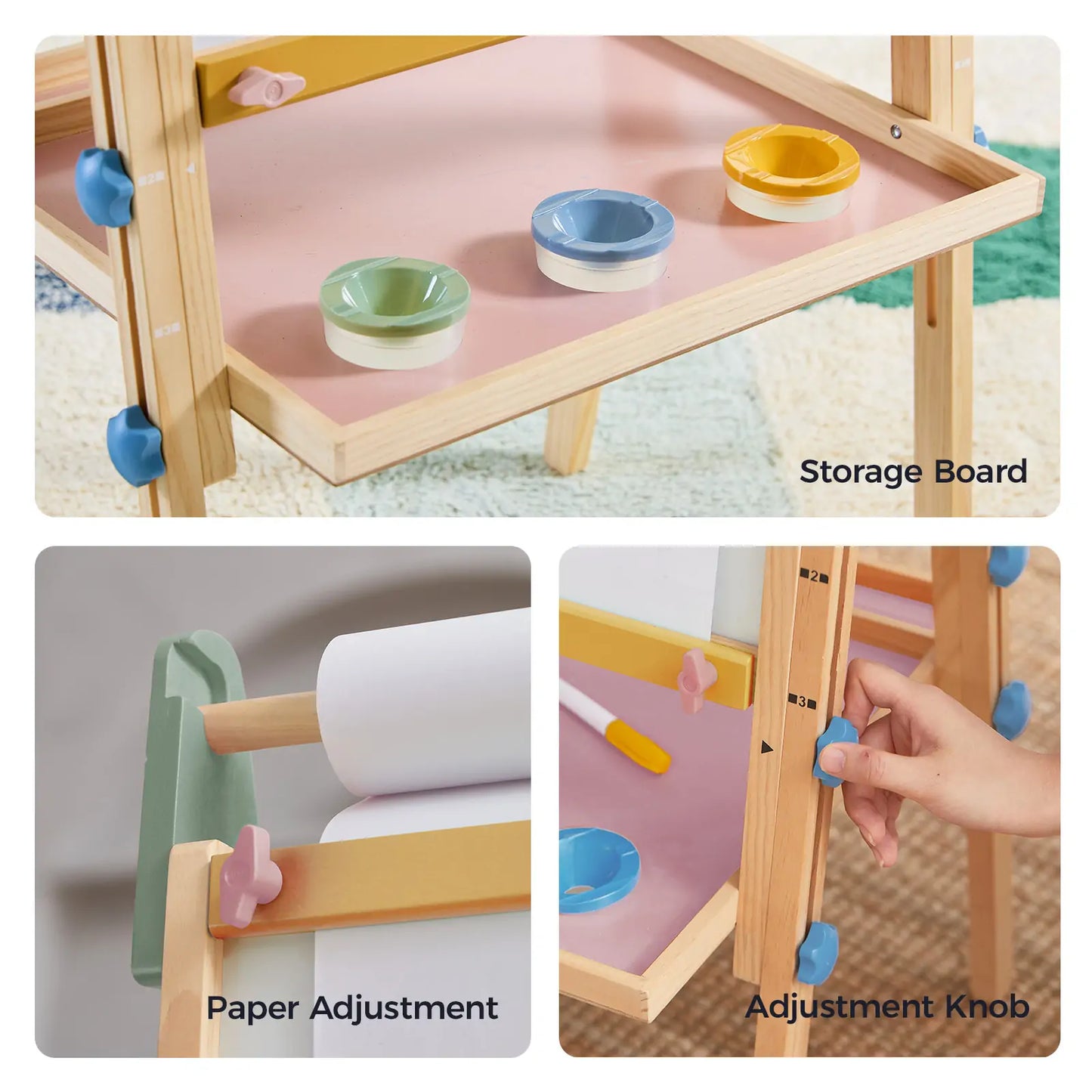 Tiny Land® 3 - in - 1 Art Easel for Kids - Norani Baby