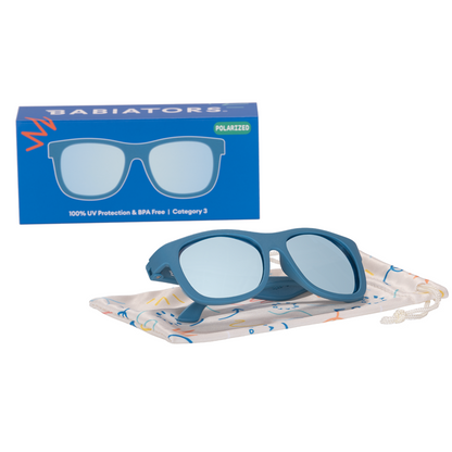 Midnight Blue Navigator | Polarized Light Blue Mirrored Lenses