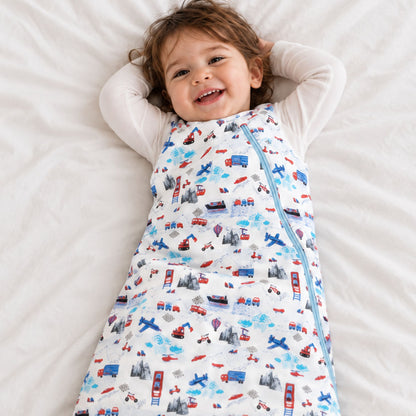 One & Done Sleep Sack - Transportation - Norani Baby