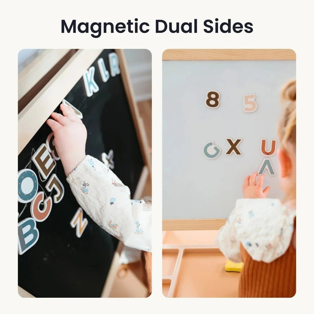 Tiny Land® Caramel Magnitales Easel for Kids - Norani Baby