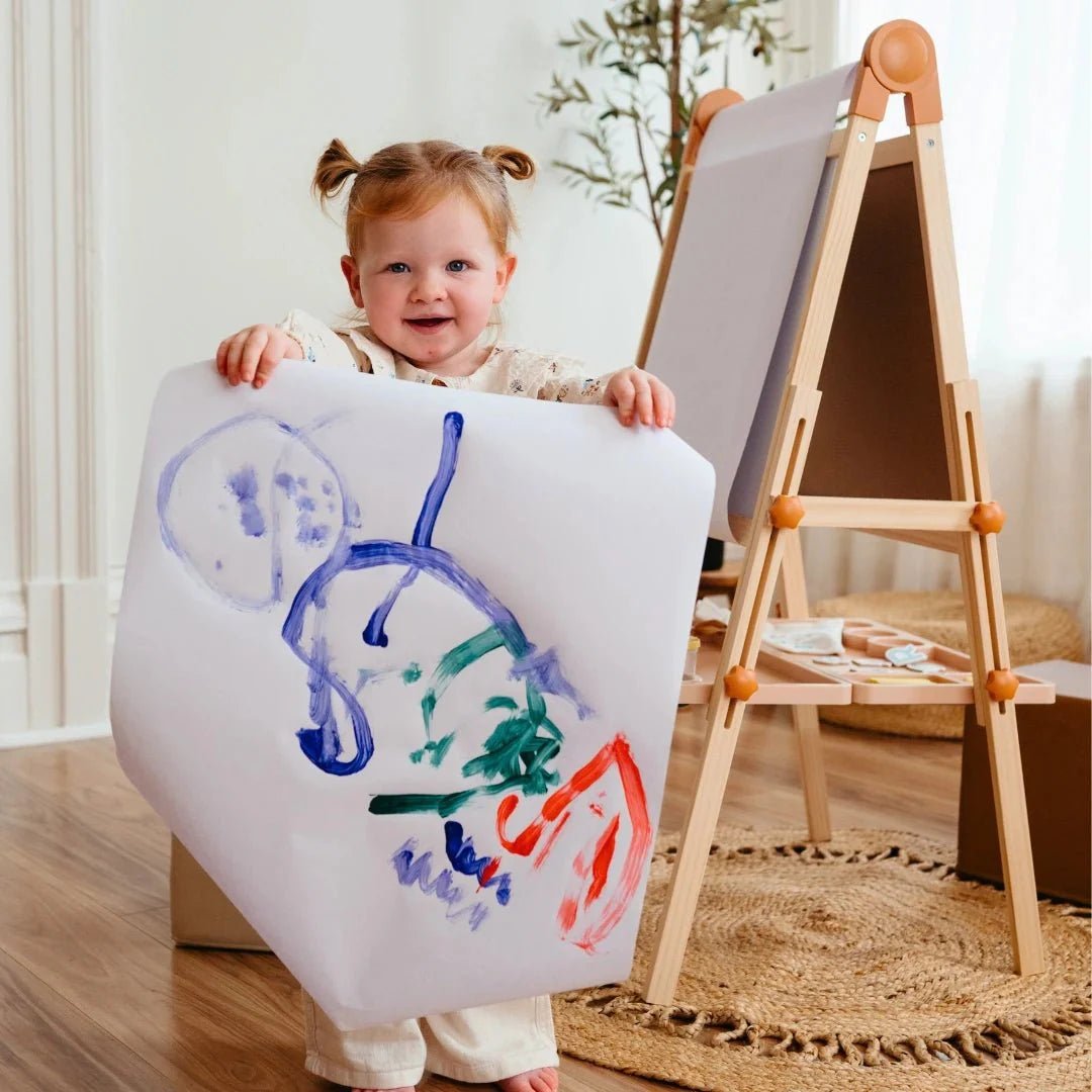 Tiny Land® Caramel Magnitales Easel for Kids - Norani Baby