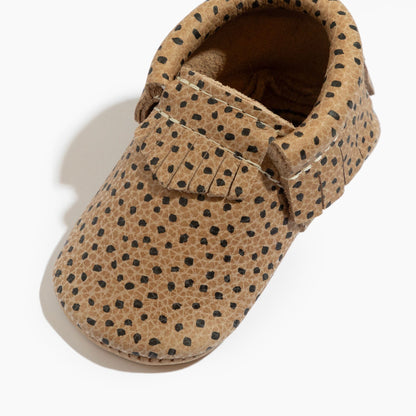 Almond Speckles Moccasin Baby Shoe - Norani Baby