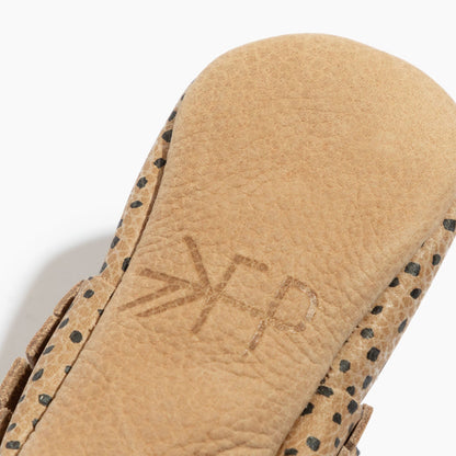 Almond Speckles Moccasin Baby Shoe - Norani Baby