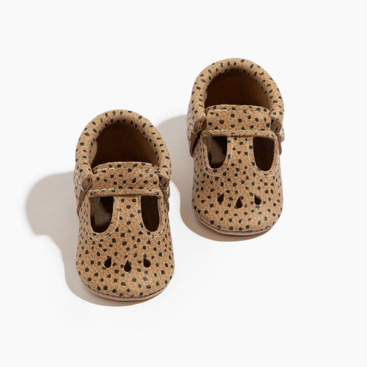 Almond Speckles Mary Jane Baby Shoe - Norani Baby