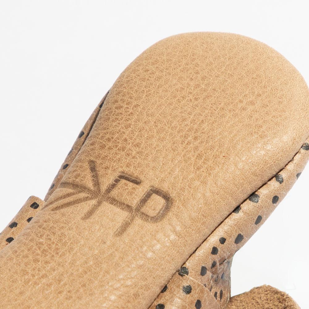 Newborn Almond Speckles Knotted Bow Baby Shoe - Norani Baby