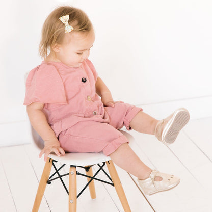 Platinum Mary Jane Baby Shoe - Norani Baby