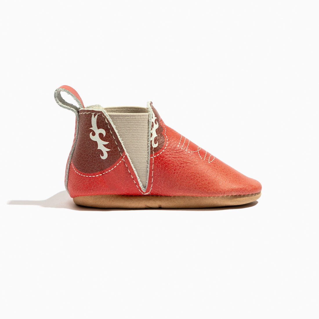 Crimson Cowboy Chelsea Boot Baby Shoe - Norani Baby