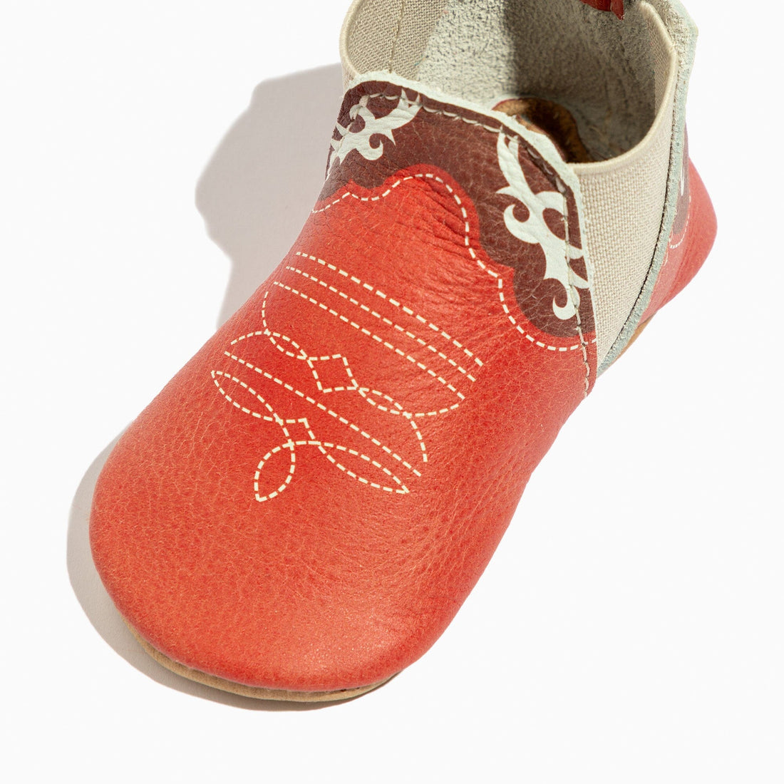 Crimson Cowboy Chelsea Boot Baby Shoe - Norani Baby