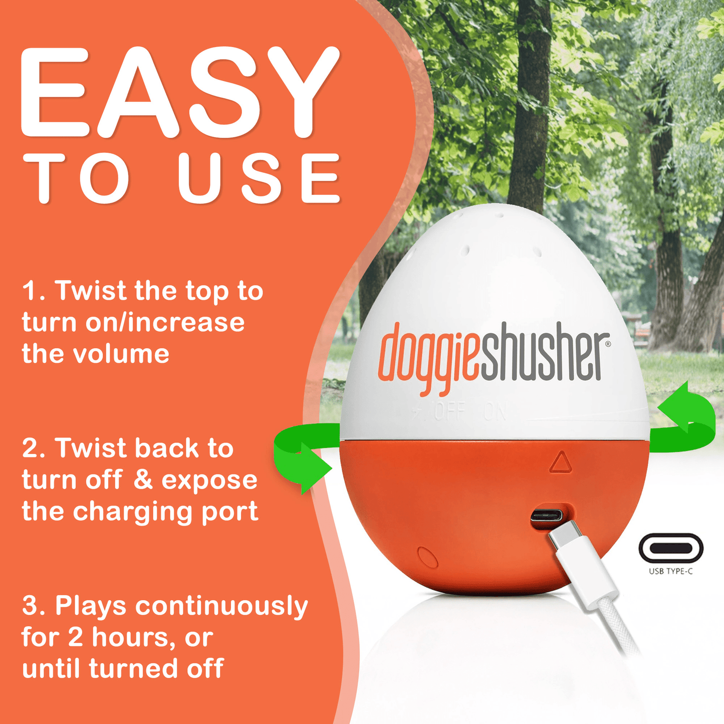 Doggie Shusher – Calming Sound Machine for Dog Anxiety, Separation Stress & Loud Noises - Norani Baby