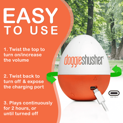 Doggie Shusher – Calming Sound Machine for Dog Anxiety, Separation Stress & Loud Noises - Norani Baby