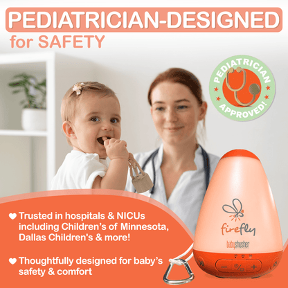 Baby Shusher Firefly – Portable Sound Machine & Night Light with Real Shushing Sound - Norani Baby