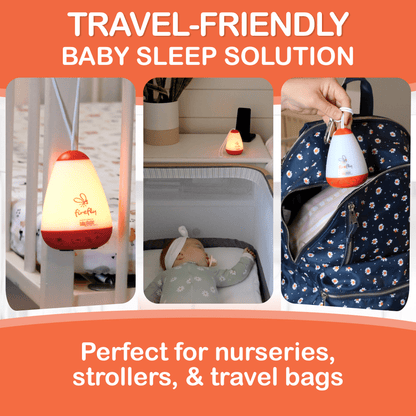 Baby Shusher Firefly – Portable Sound Machine & Night Light with Real Shushing Sound - Norani Baby